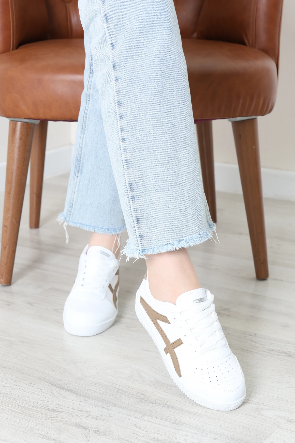 Günlük Spor Ayakkabı Beyazkahve - 40133.264.