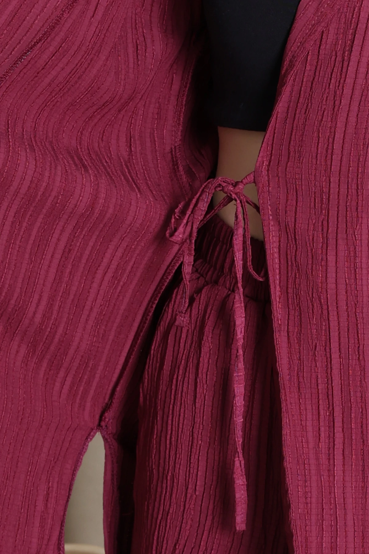 Bağlamalı Kaş Takım Bordo - 4159.1247.