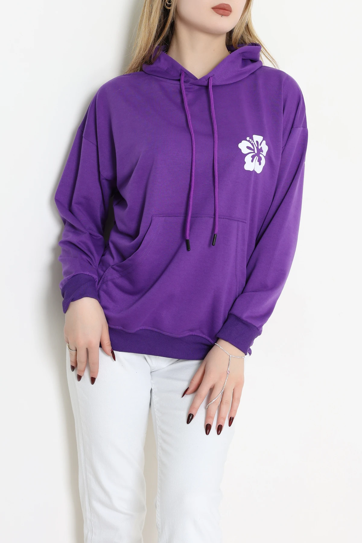 2 İplik Kanguru Cepli Kapşonlu Sweat Morekru - 42721.1878.