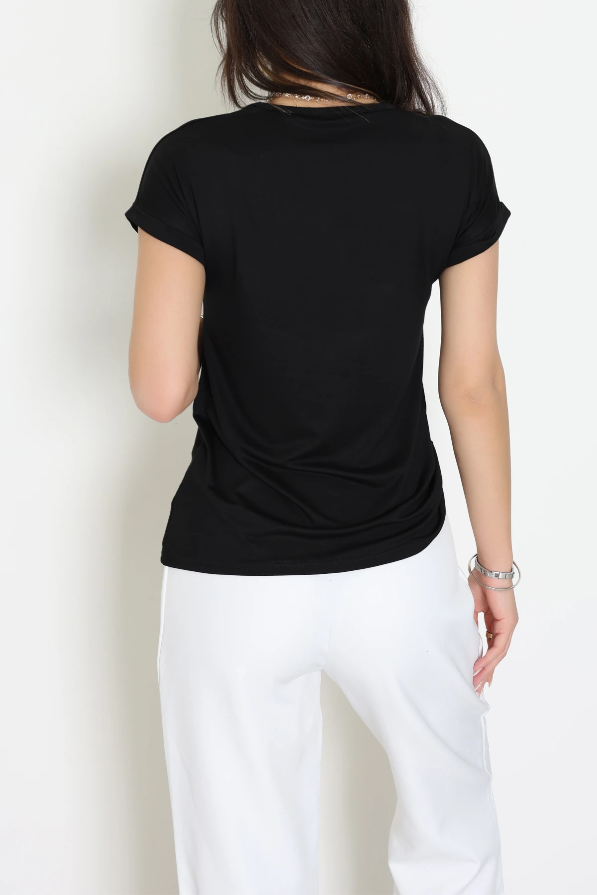 Büzgülü Viskon Bluz Siyah - 43991.599.