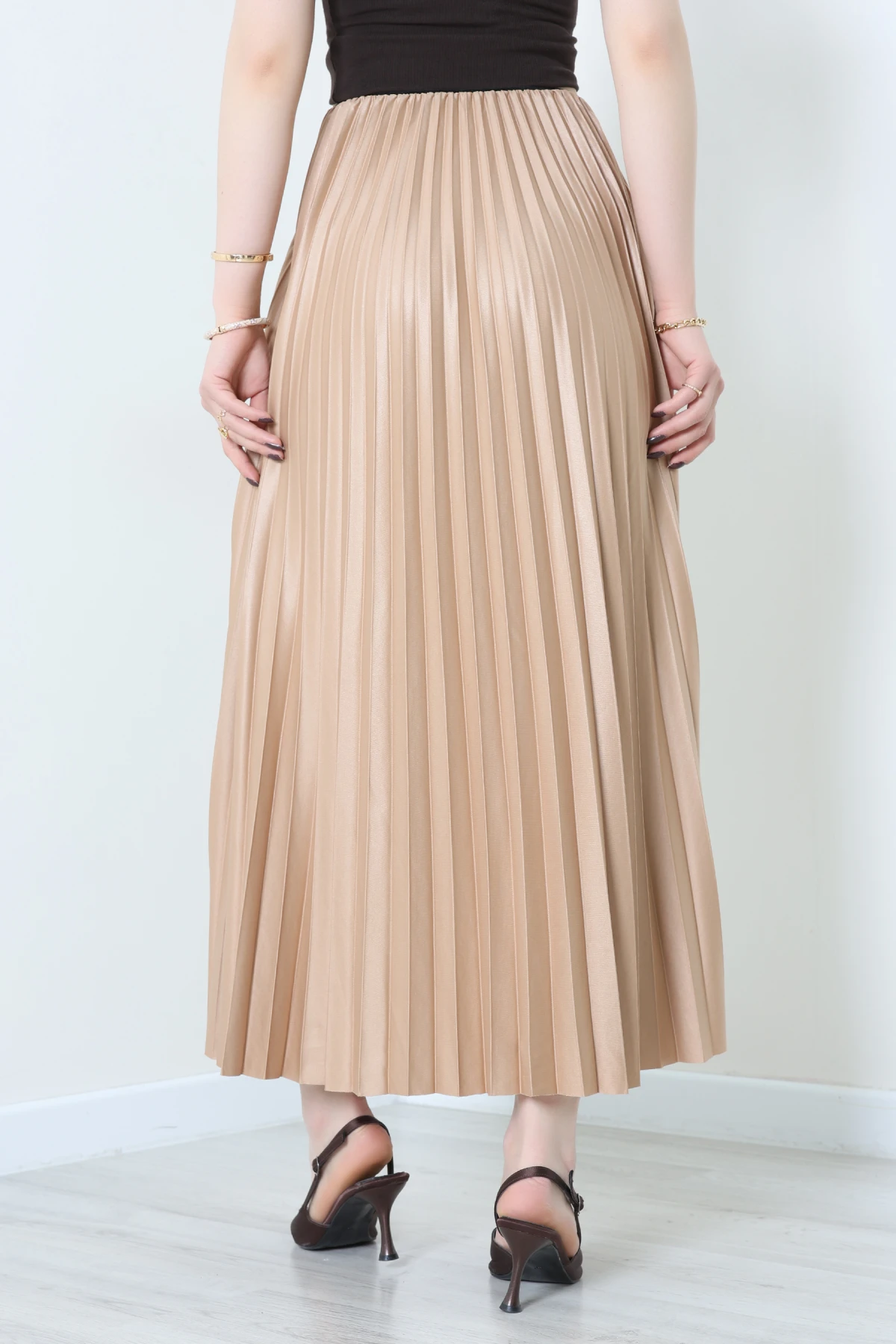 Pileli Etek Bej - 44029.2111.