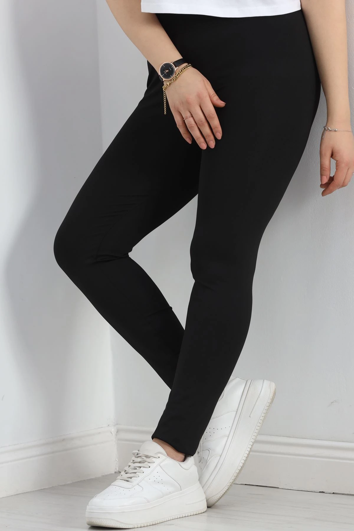 Bel Yazılı Battal Dalgıç Tayt Siyah - 50073.1098.