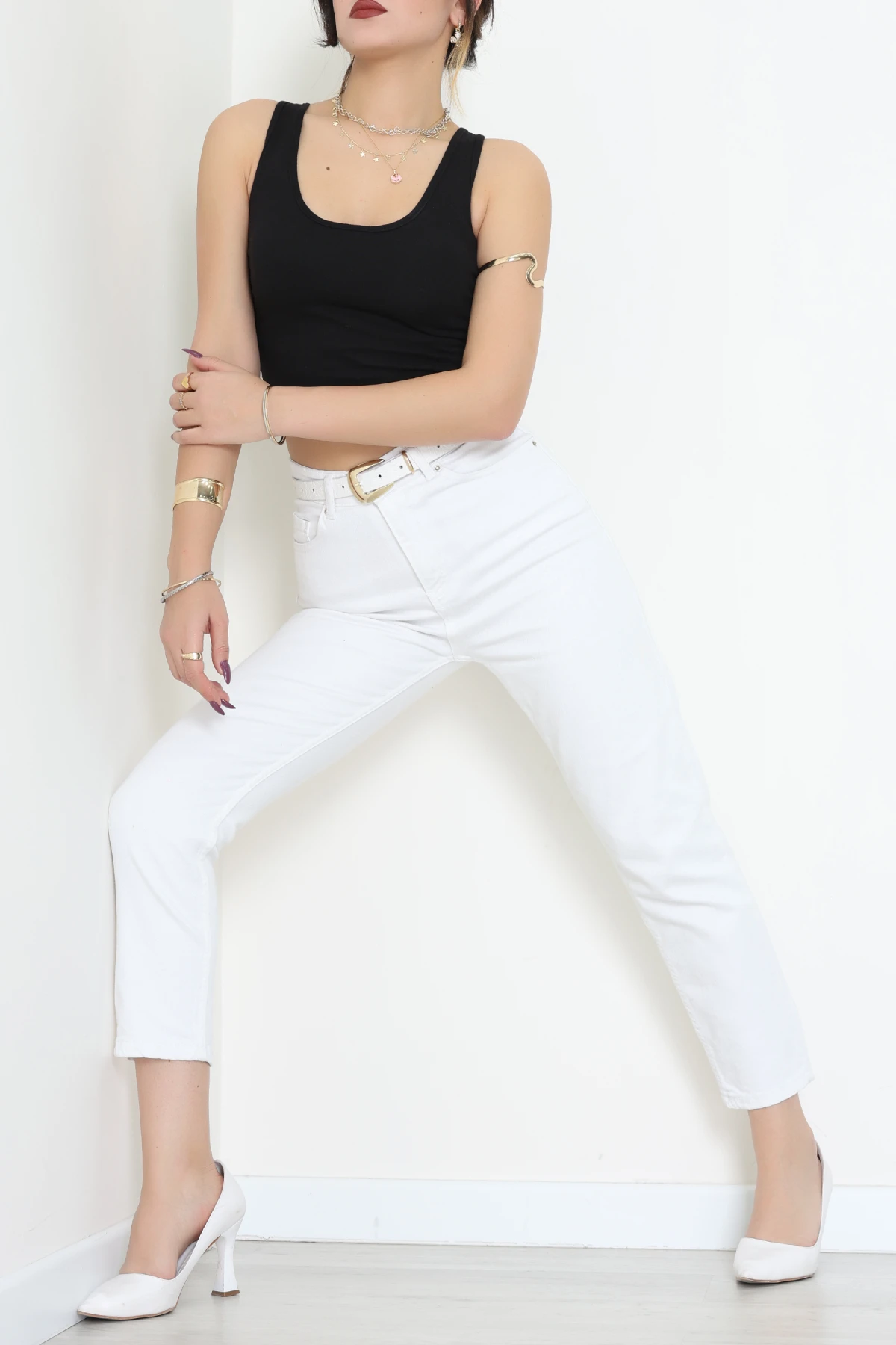 Arkası Dantelli Atlet Siyah - 5082.125.