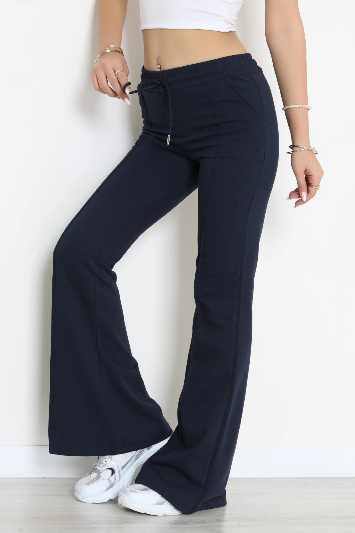 2 İplik Çımalı Eşofman Altı Lacivert - 52026.1857.