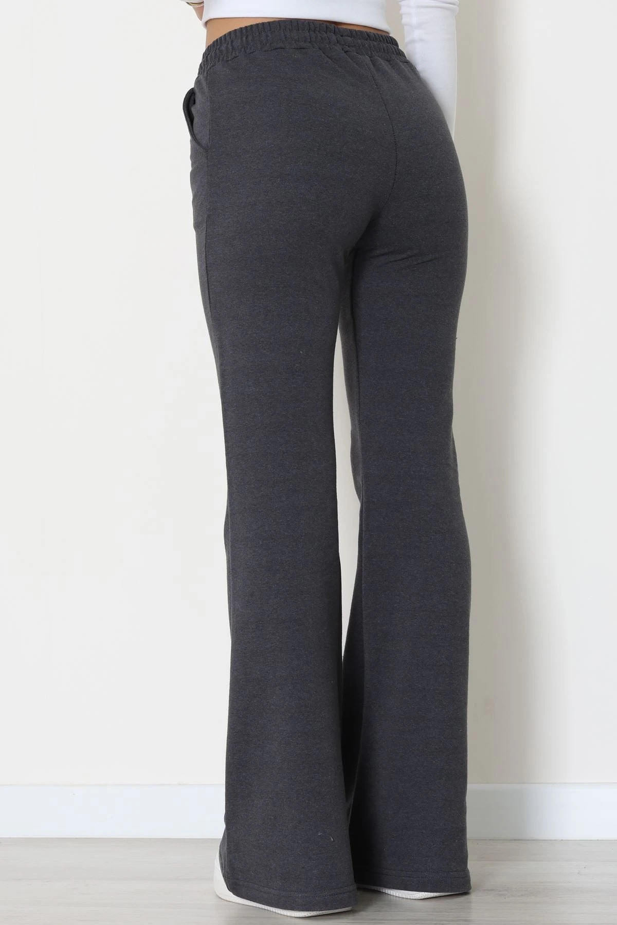 2 İplik İspanyol Paça Eşofman Altı Füme - 52118.1857.