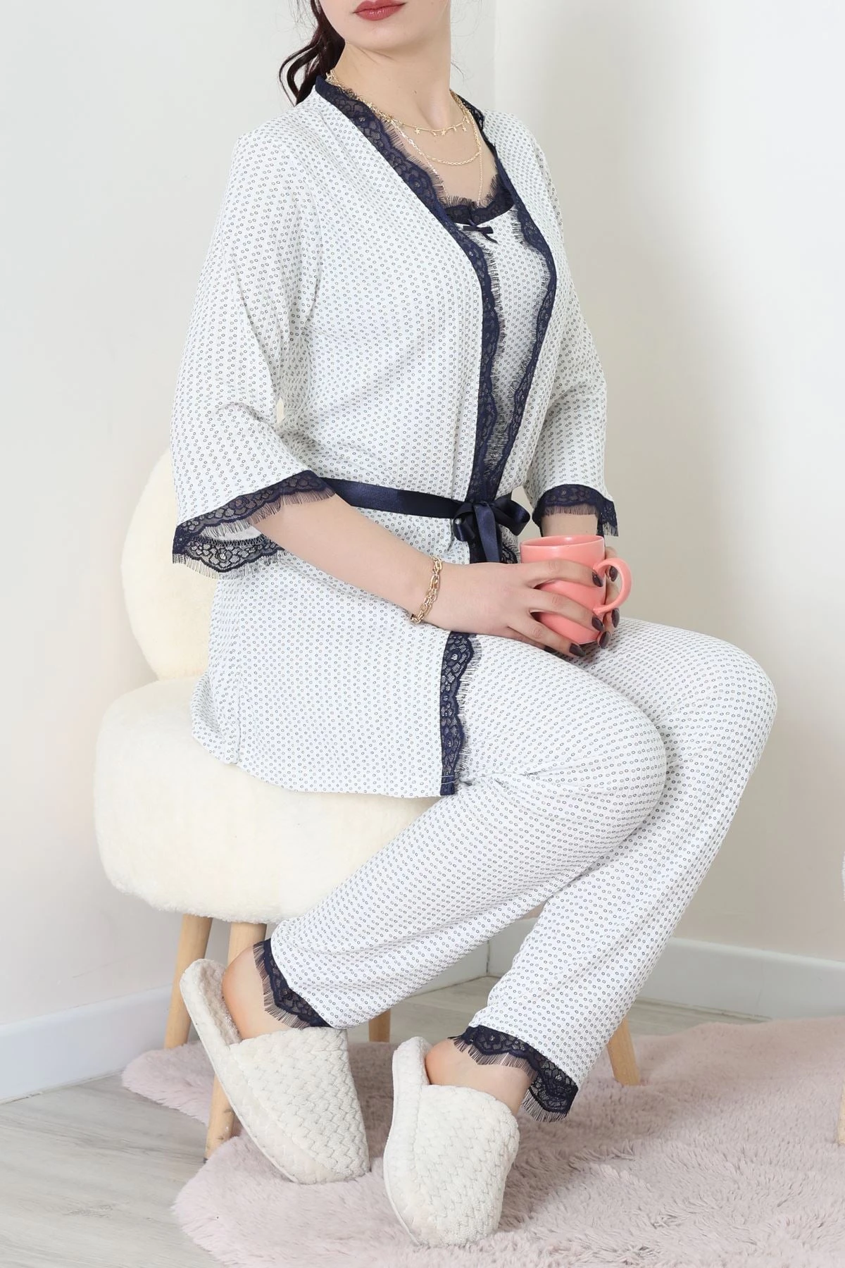 3'Lü Pijama Seti Beyaz - 52170.2123.