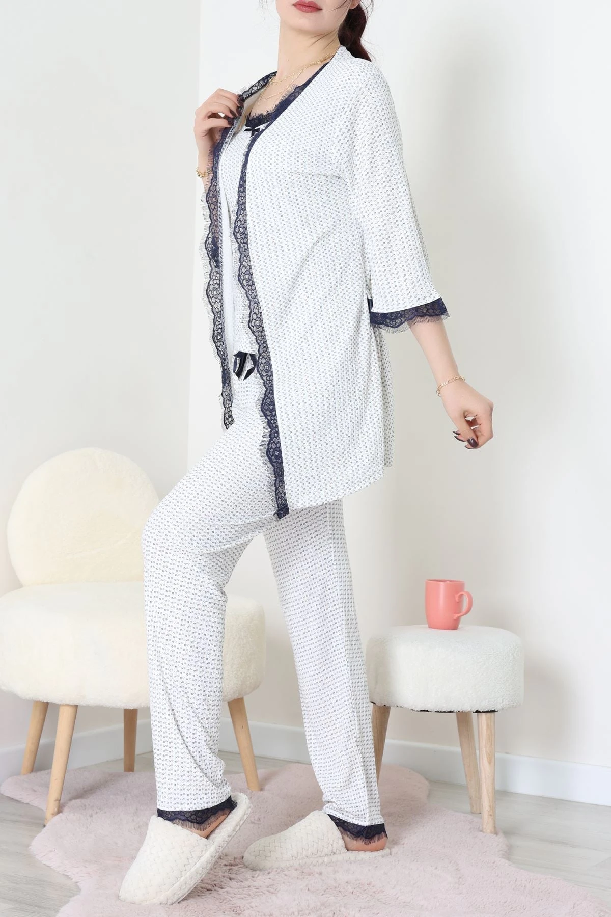 3'Lü Pijama Seti Beyaz - 52170.2123.