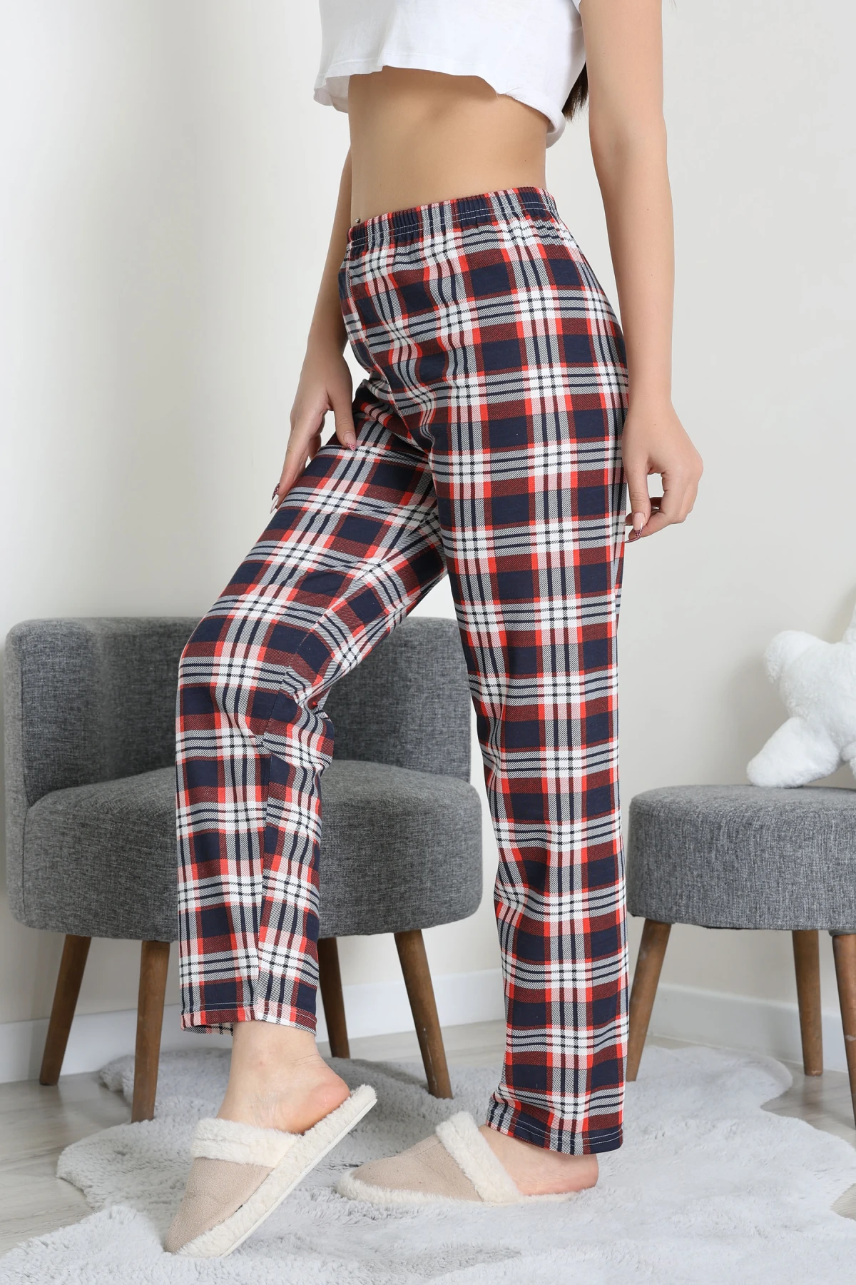 Süprem Pijama Altı Lacivertbeyaz - 52255.1929.