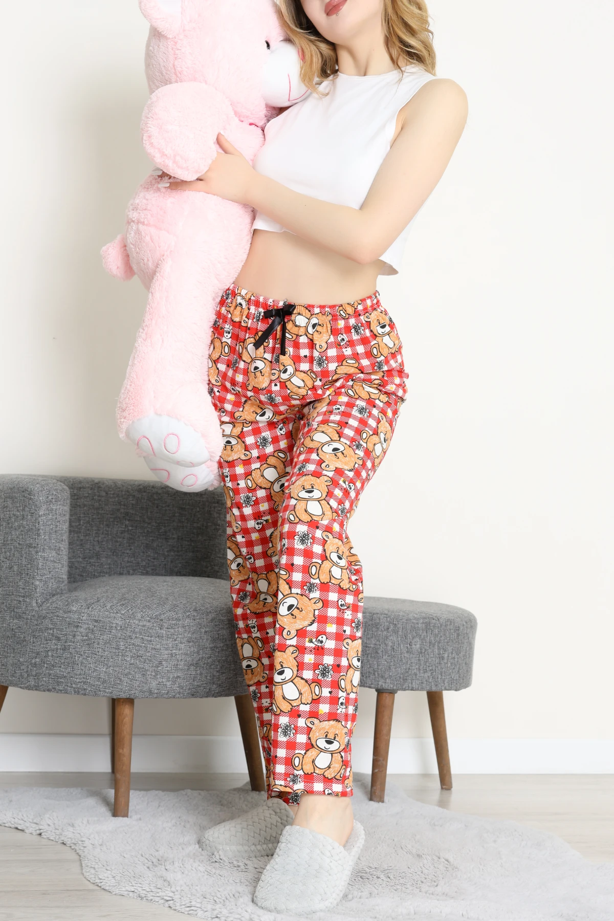 Süprem Pijama Altı Vizonkırmızı - 52255.1929.