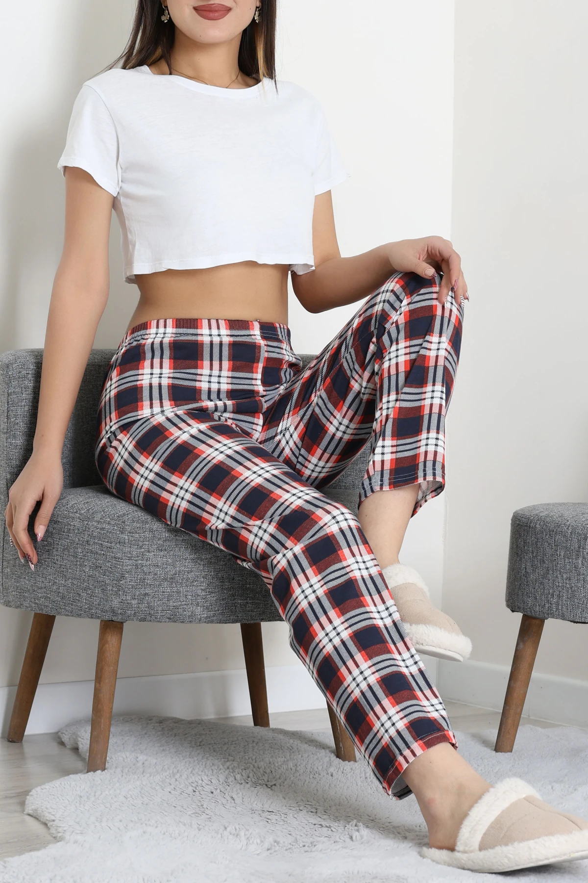 Süprem Pijama Altı Lacivertbeyaz - 52255.1929.