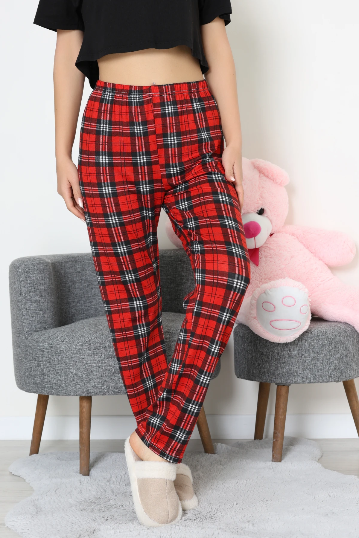 Milan Pijama Altı Kırmızıekose - 52256.1929.