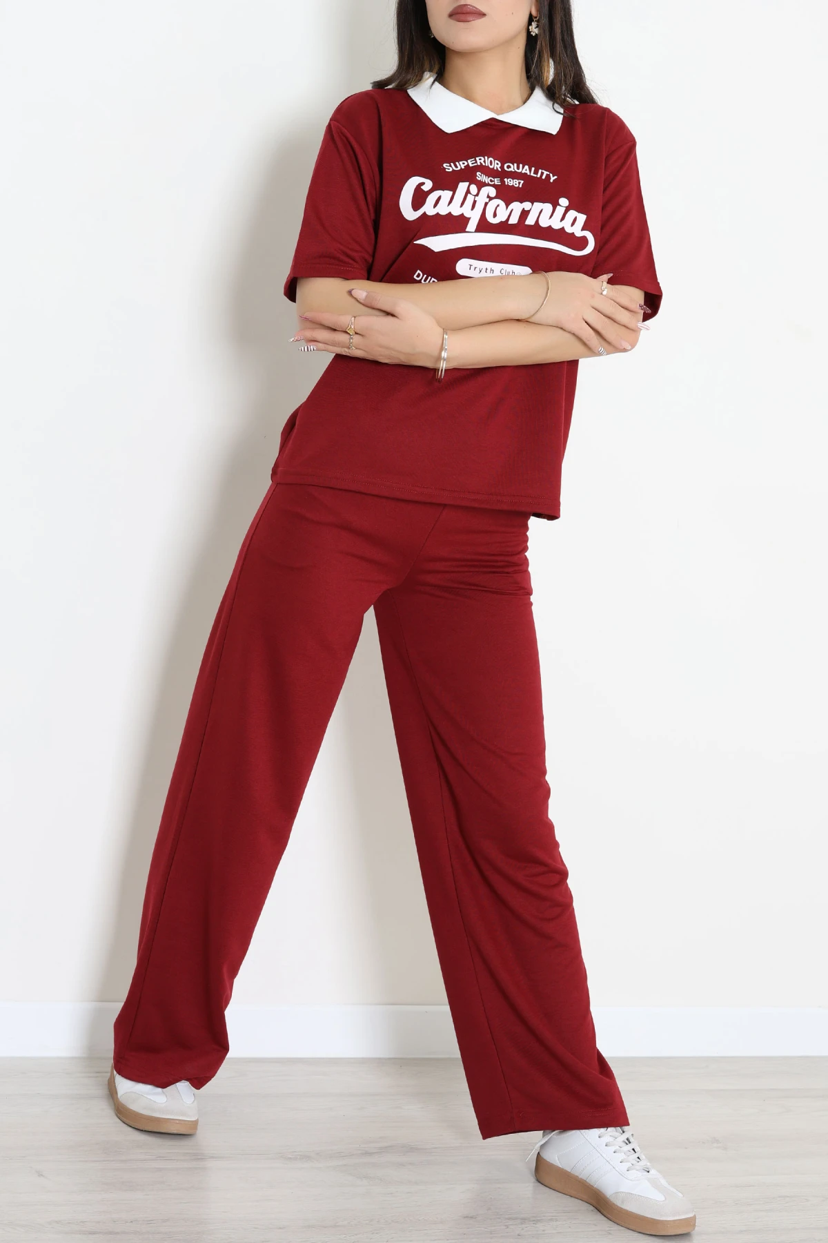 2 İplik Eşofman Takımı Bordo - 52278.1005.