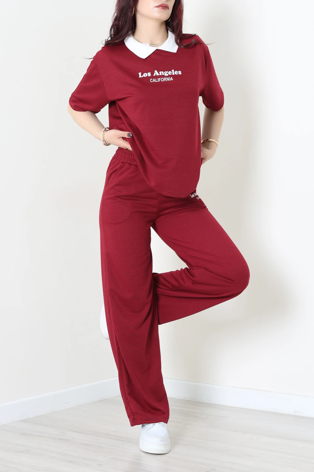 2 İplik Eşofman Takımı Bordo - 52279.1005.