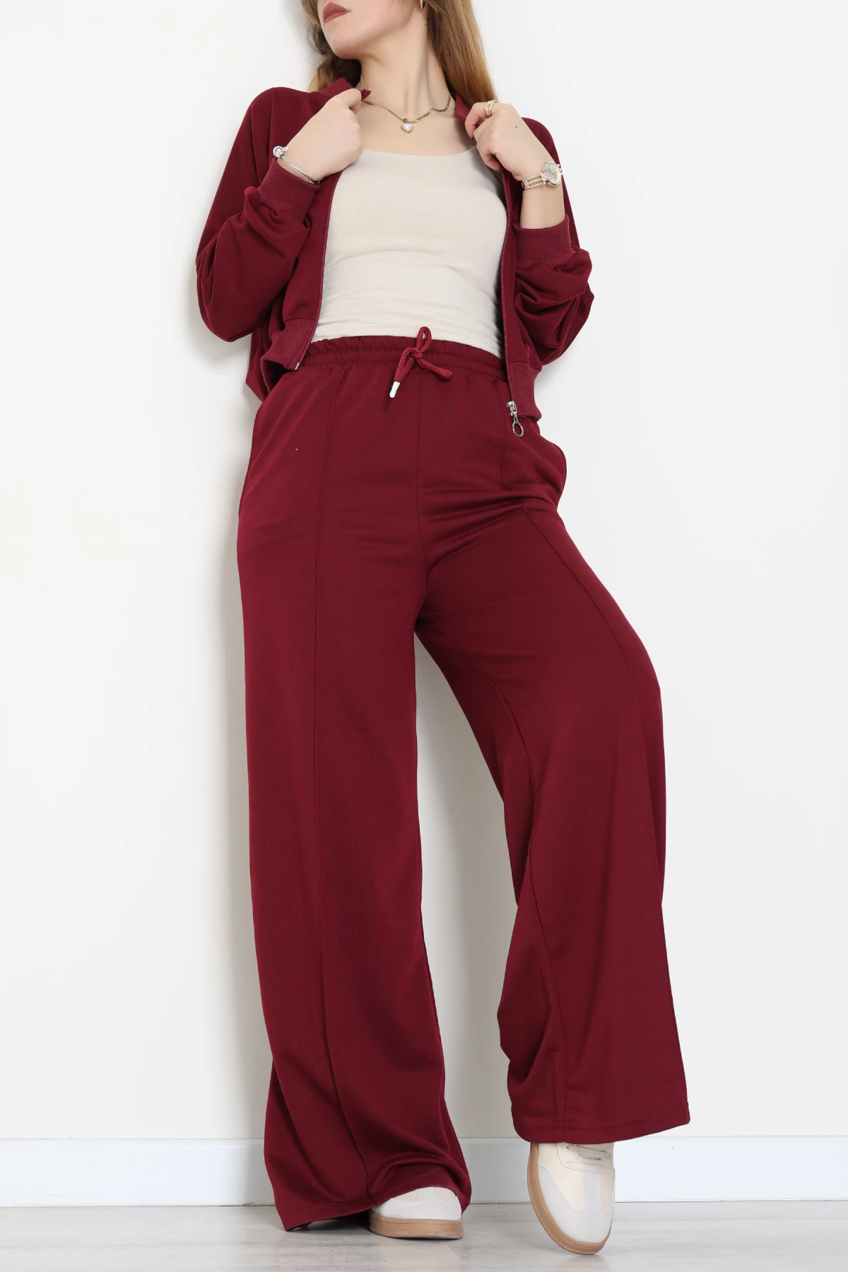 2 İplik Eşofman Takımı Bordo - 55022.1857.