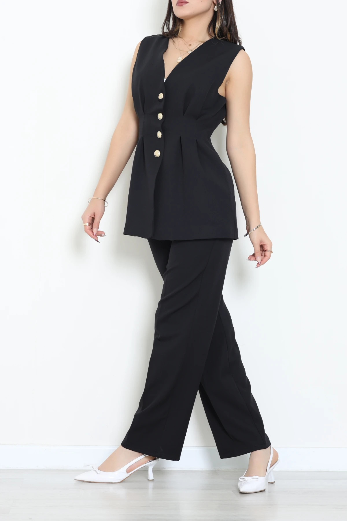 Double Astarlı Pensli Takım Siyah - 55135.1397.