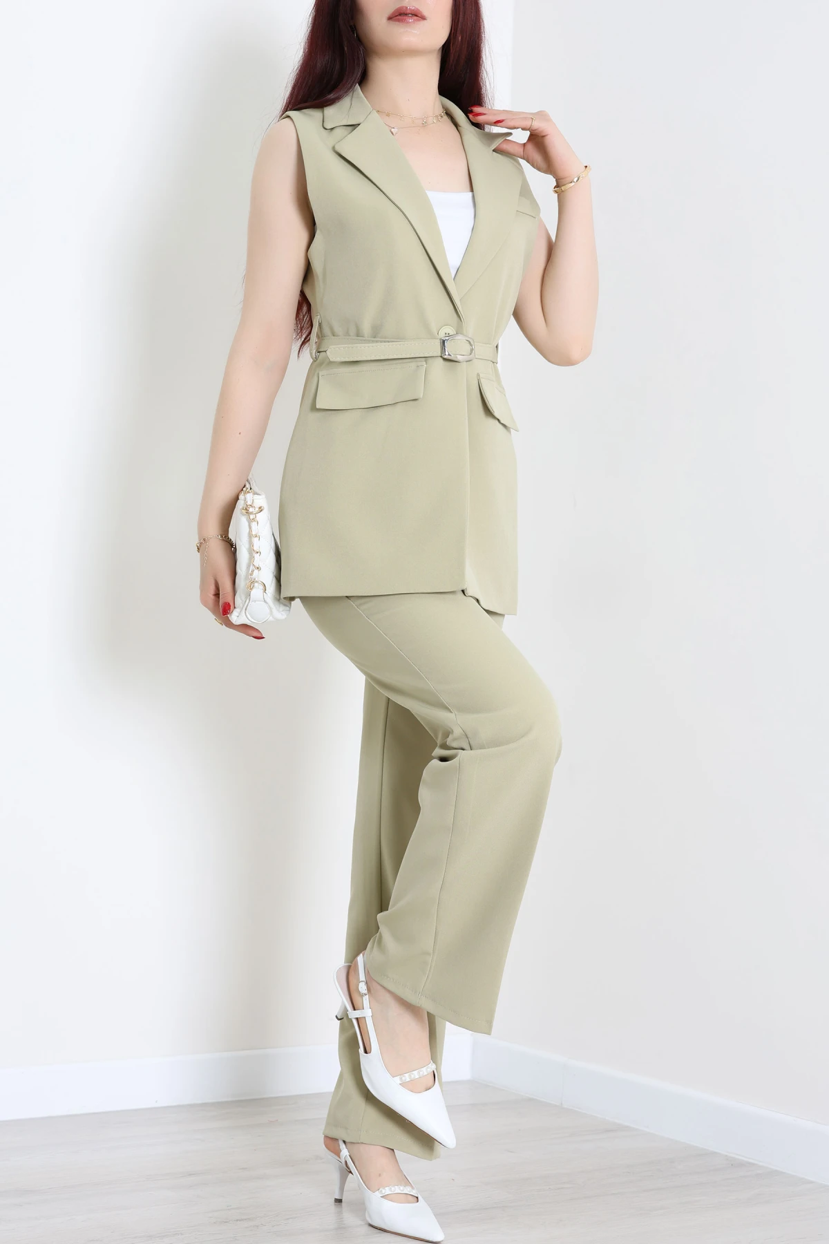 Double Astarlı Kemerli Takım Çağla - 55136.1397.