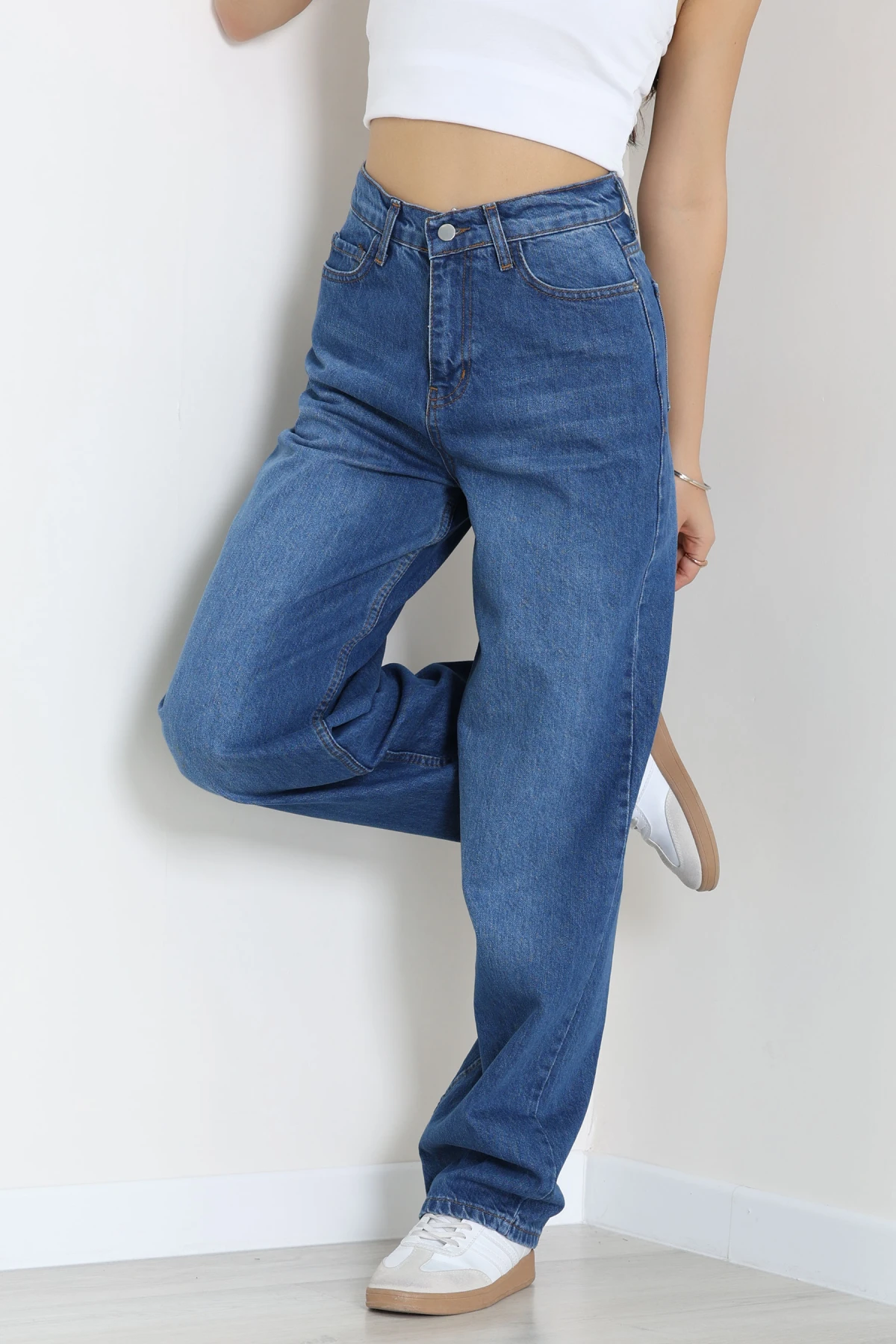 Baggy Kot Pantolon Mavi - 55595.2088.