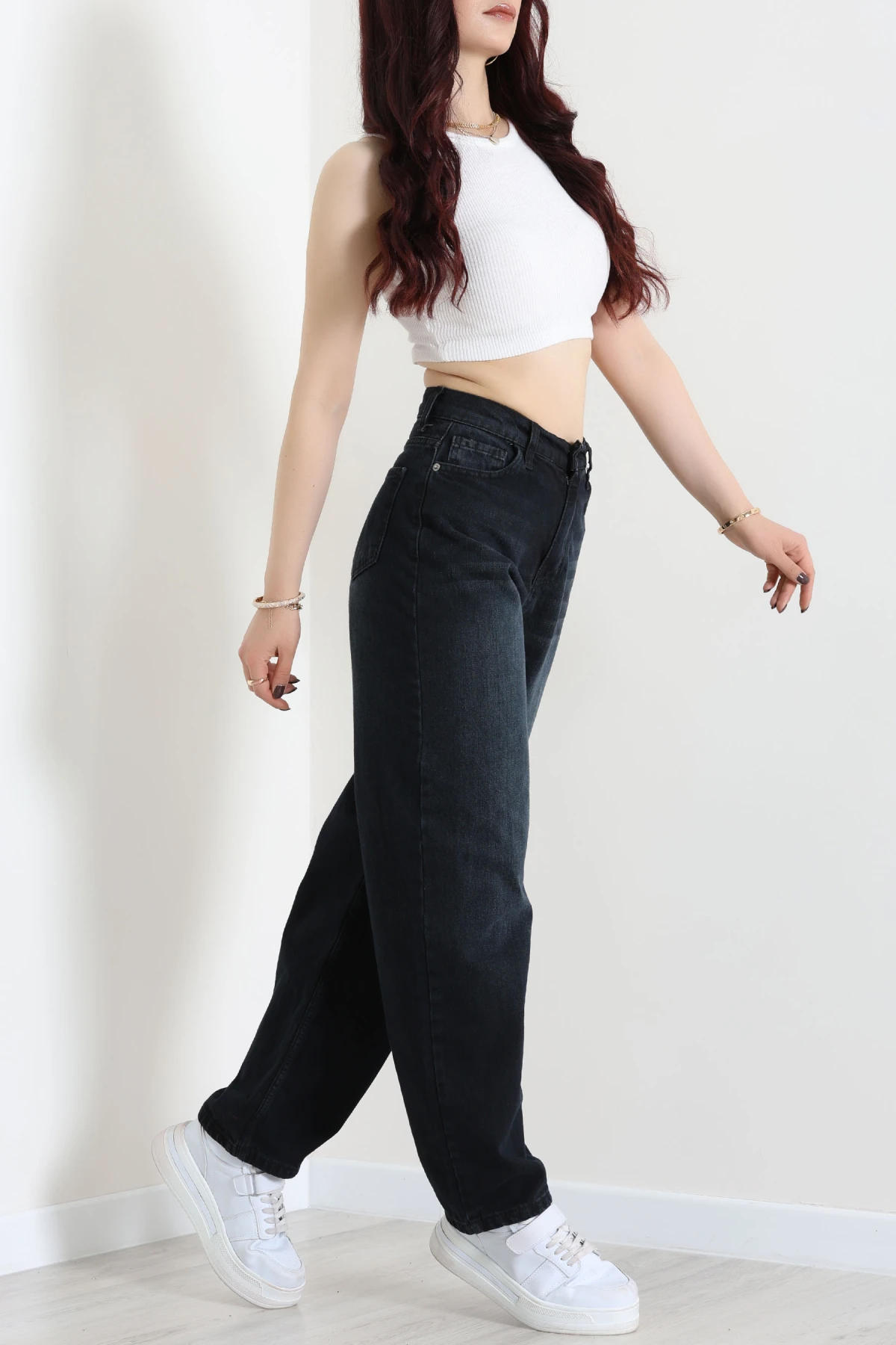 Baggy Kot Pantolon Lacivert - 55595.2088.