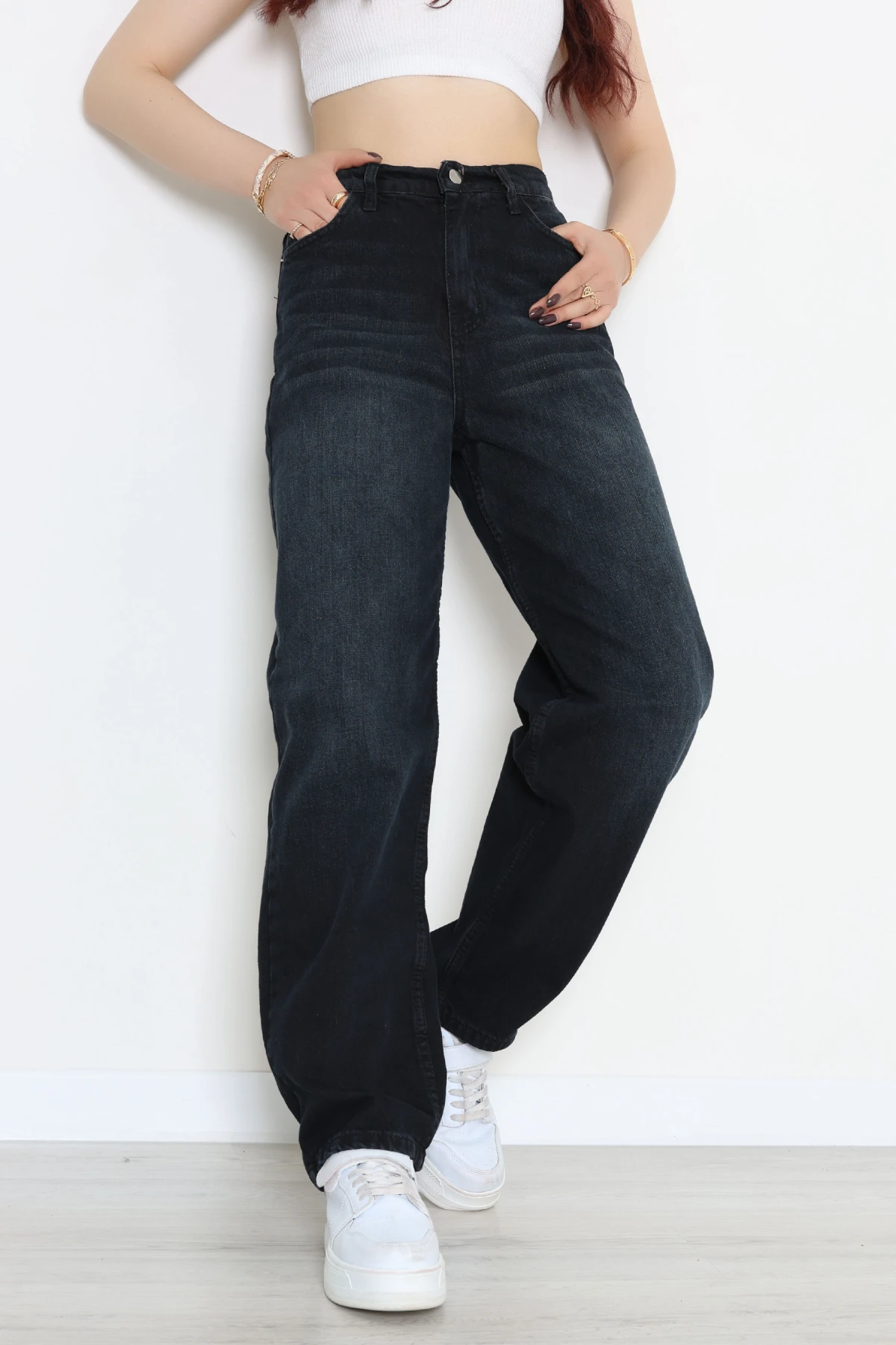 Baggy Kot Pantolon Lacivert - 55595.2088.