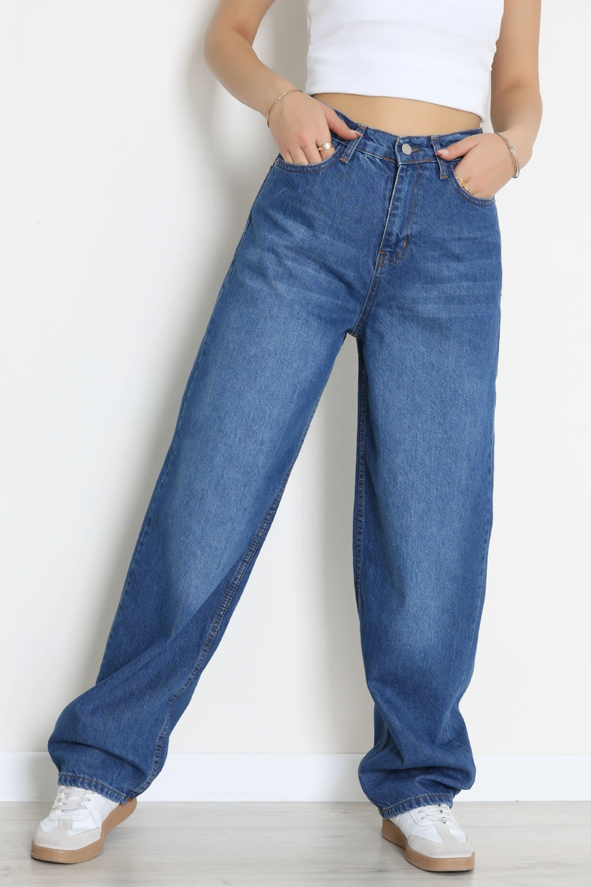 Baggy Kot Pantolon Mavi - 55595.2088.