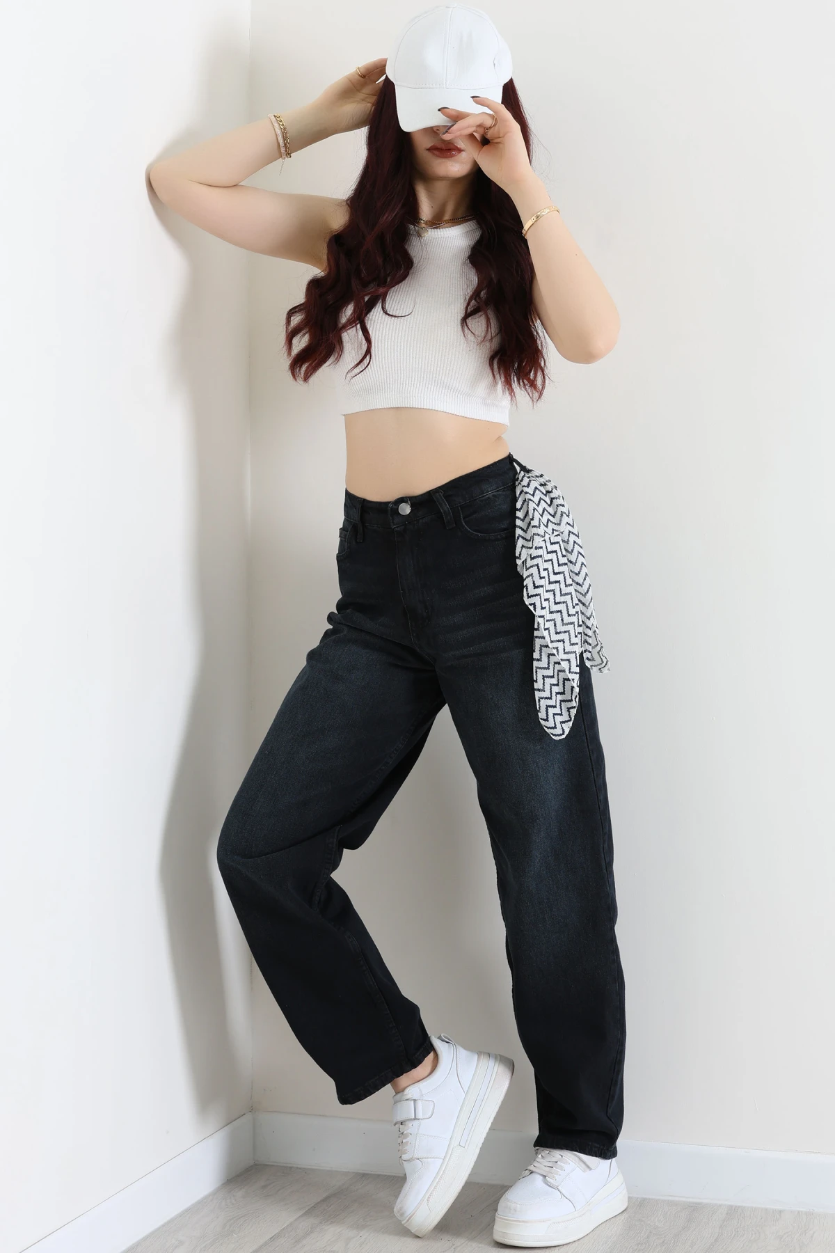 Baggy Kot Pantolon Lacivert - 55595.2088.