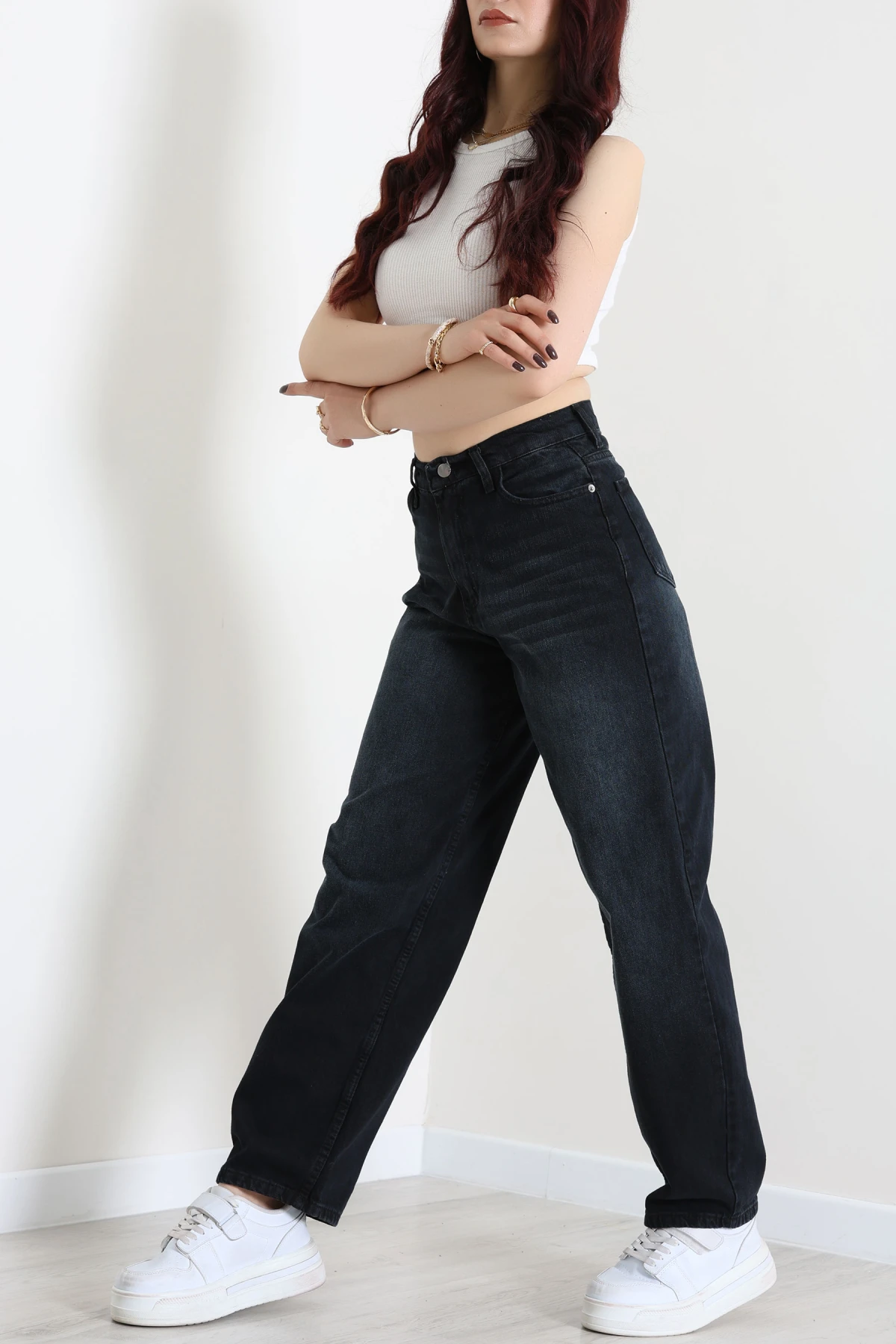 Baggy Kot Pantolon Lacivert - 55595.2088.