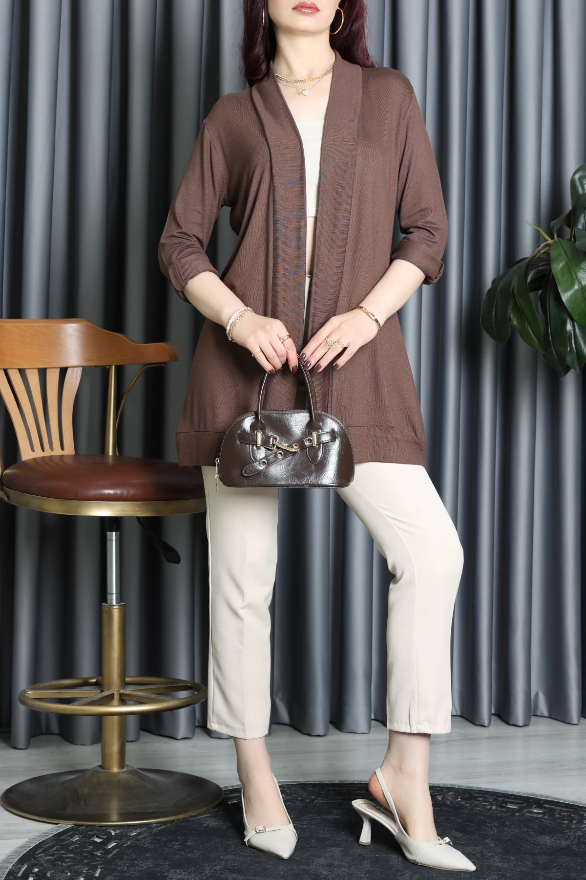 Çilek Yazlık Hırka Kahve - 6722.360.