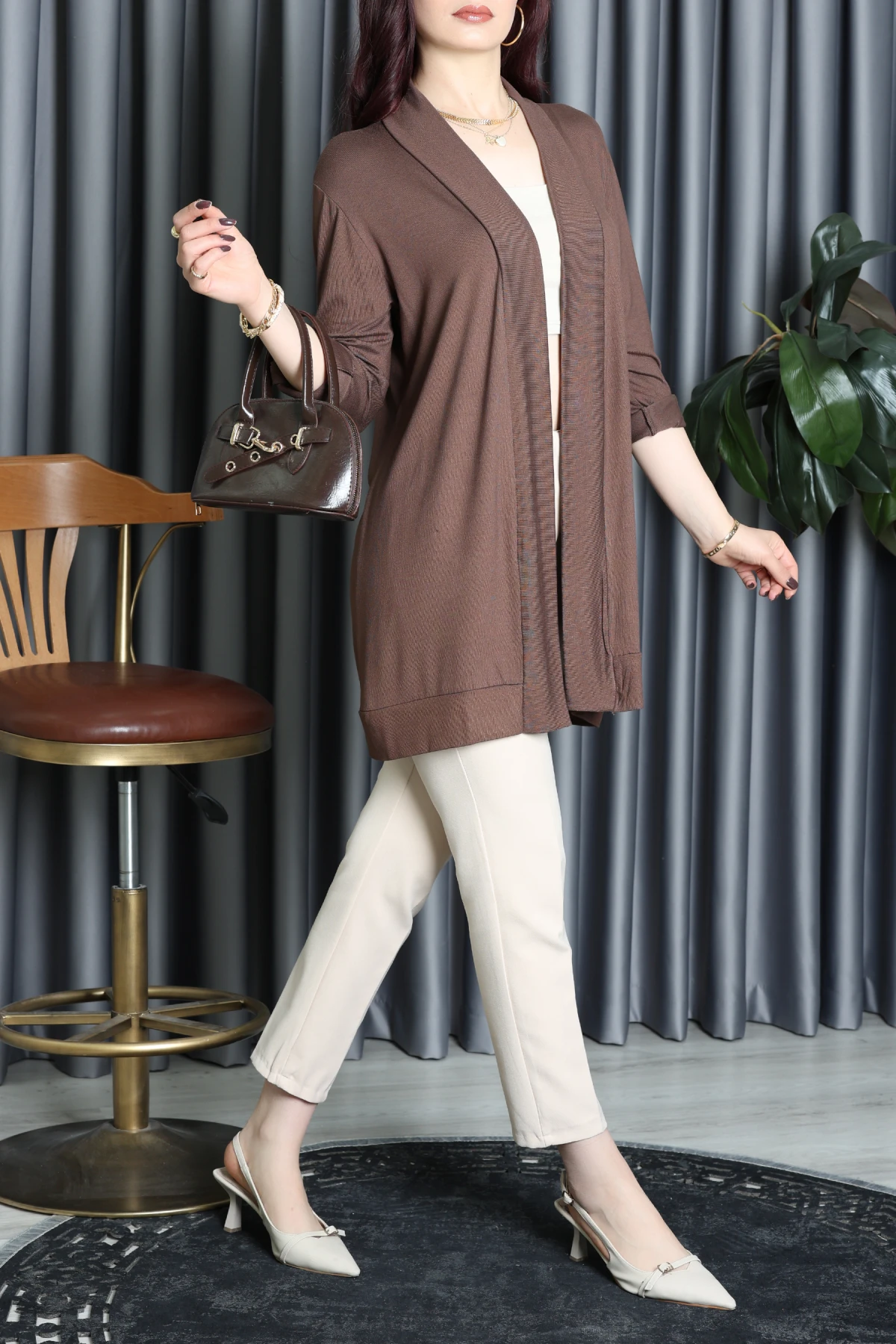 Çilek Yazlık Hırka Kahve - 6722.360.