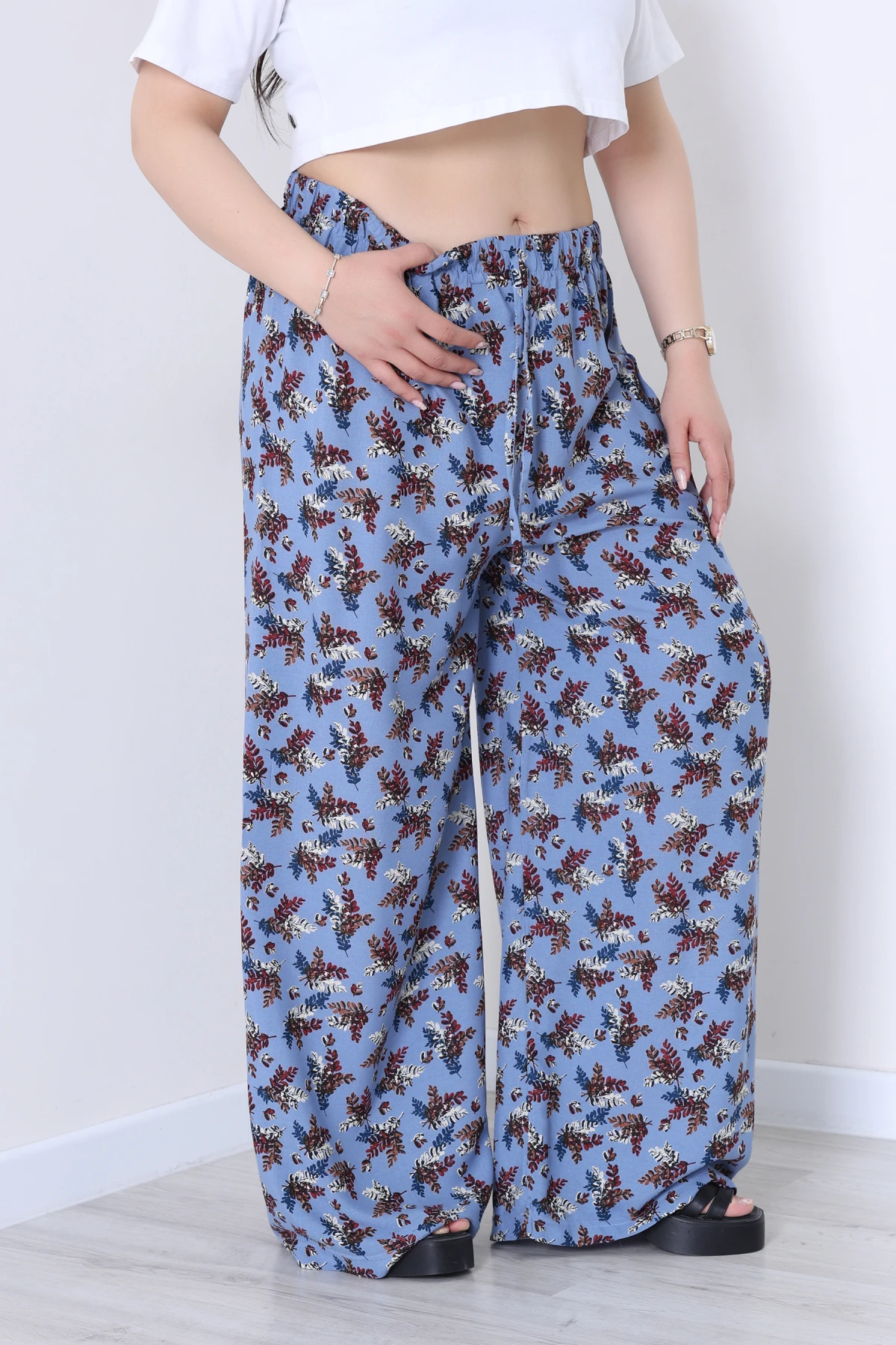 Battal Viskon Pantolon İndigo - 70337.701.