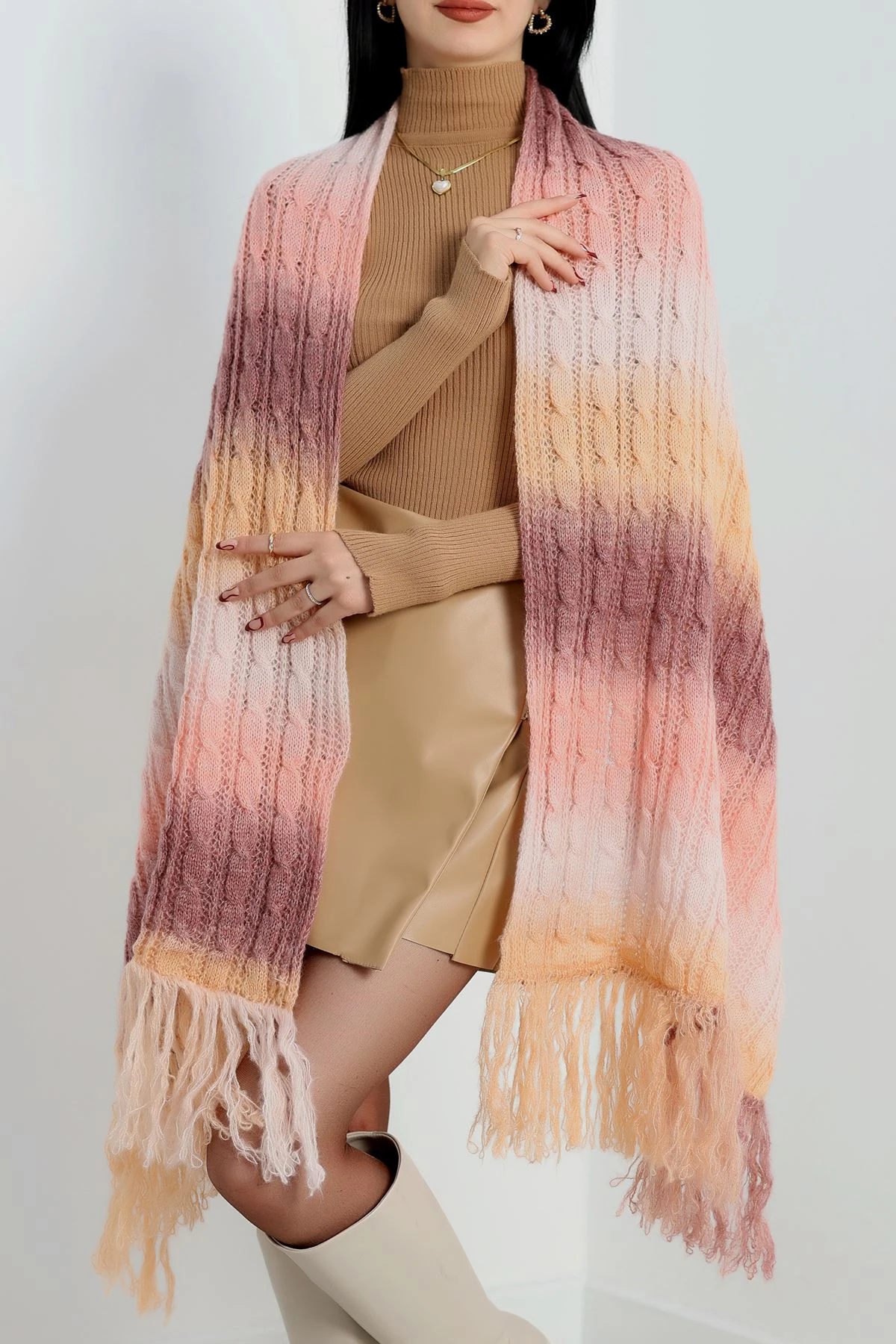 Akrilik Şal Pembe - 70468.1736.