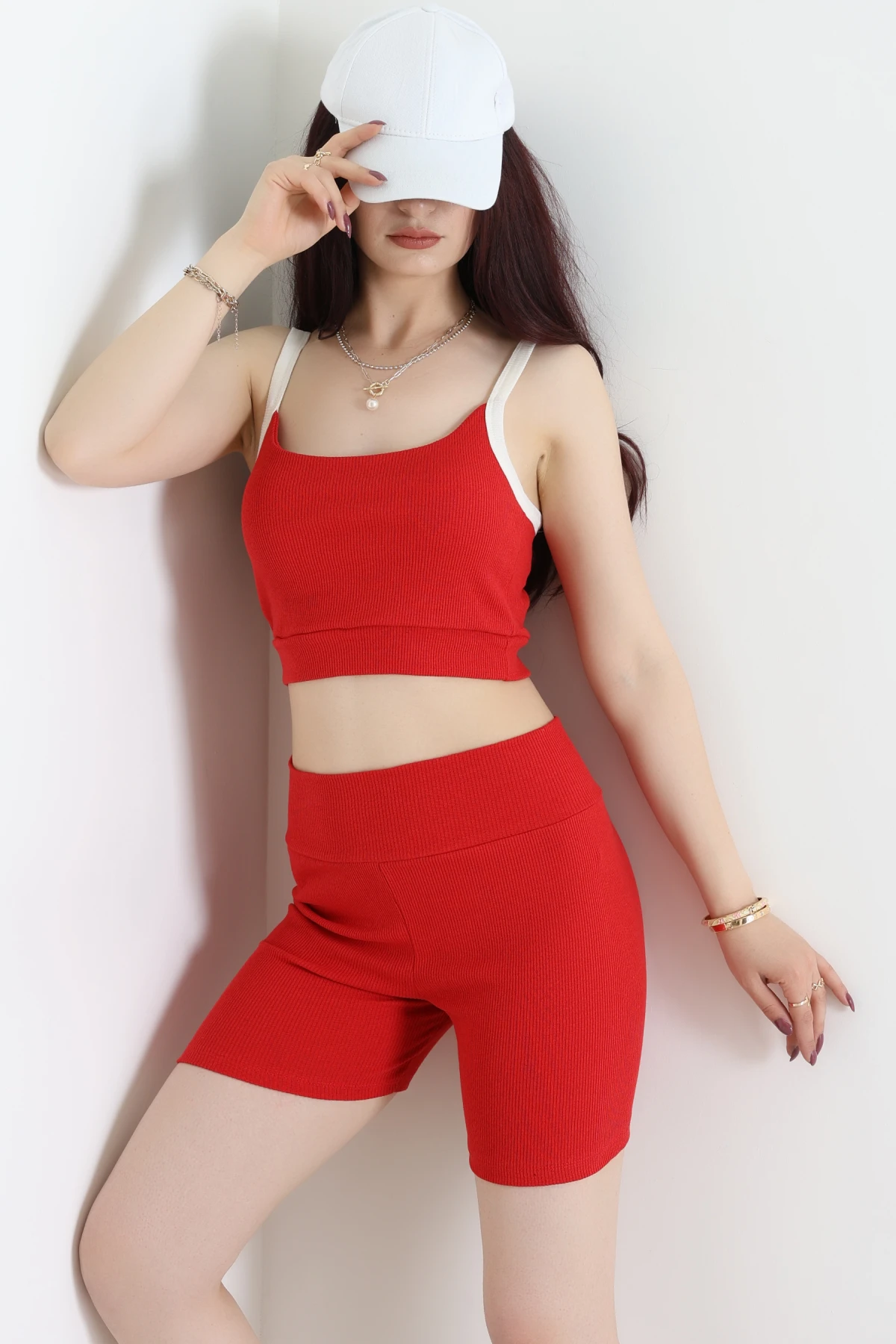 Atlet-Şort İkili Takım Kırmızı - 71046.1748.