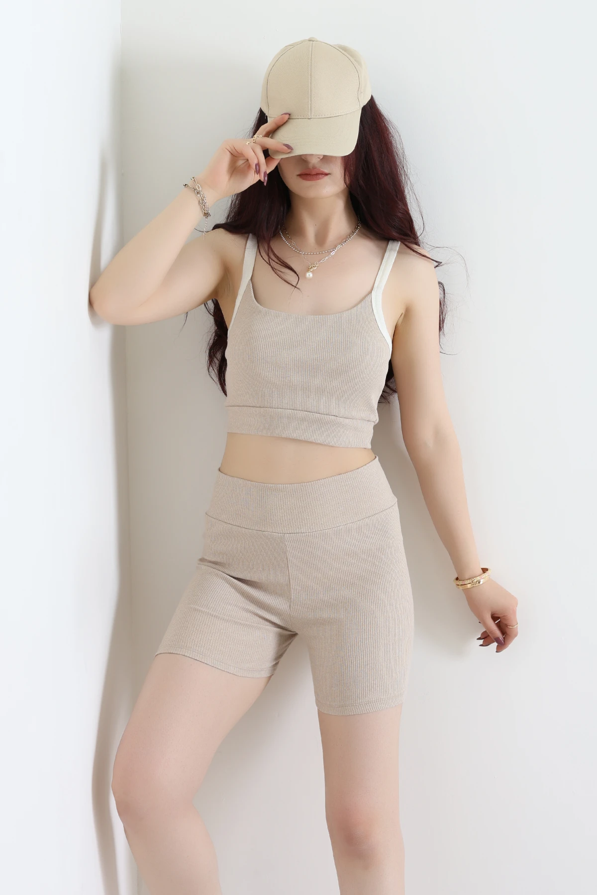 Atlet-Şort İkili Takım Bej - 71046.1748.