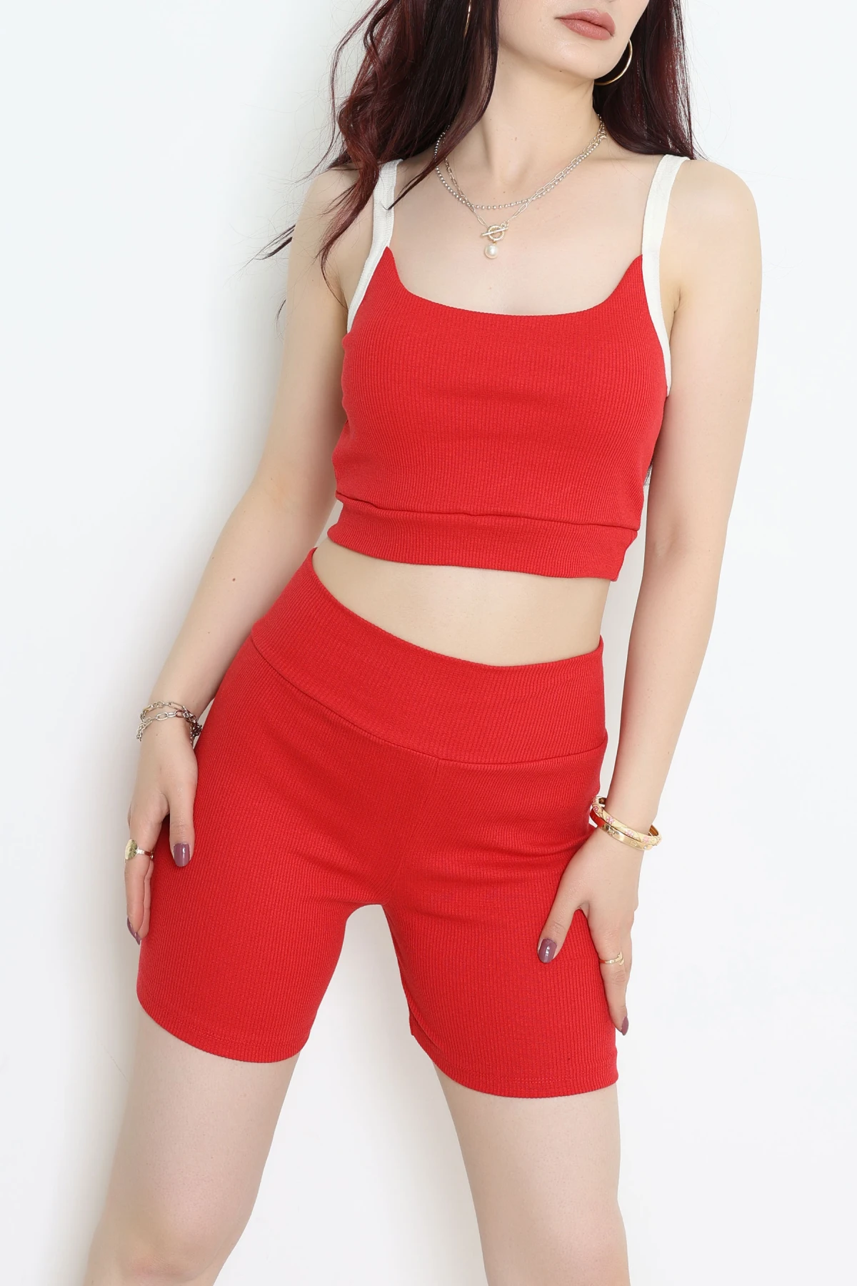 Atlet-Şort İkili Takım Kırmızı - 71046.1748.