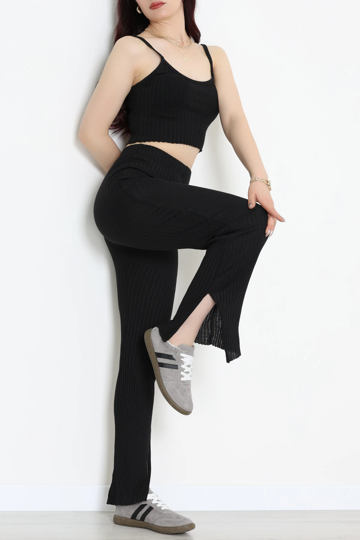 Askılı Kaşkorse İkili Takım Siyah - 71050.1748.