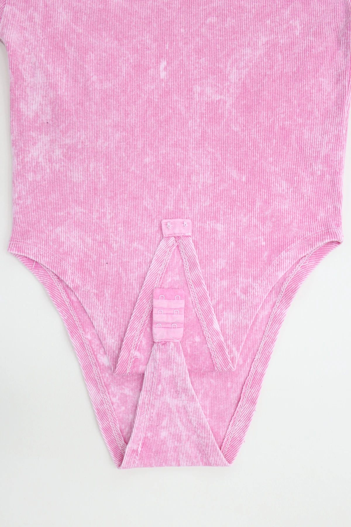 Asit Yıkamalı Kaşkorse Çıtçıtlı Body Pembe - 71065.1748.