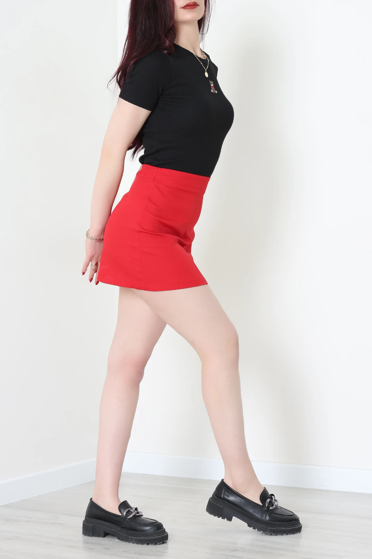 Ayıcık Nakışlı Kaşkorse Bluz Siyah - 71081.1748.