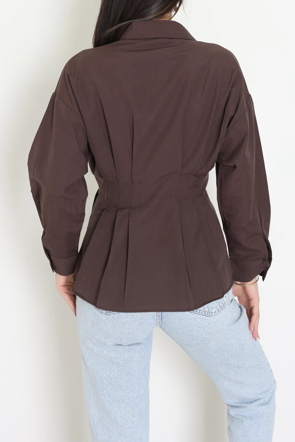 Bel Pensli Gömlek  Kahve - 71142.1402.