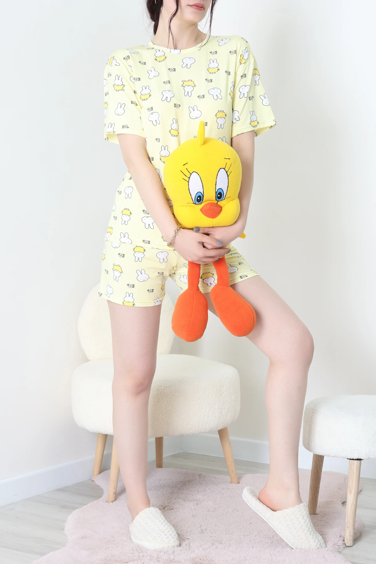 Alt Üst Aynı Şort Takım Sarıtavşan - 793.1287.