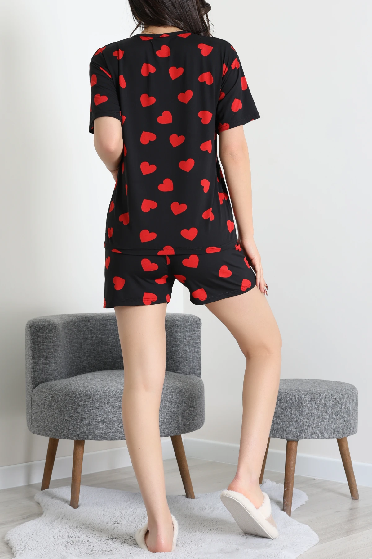 Alt Üst Aynı Şort Takım Kırmızıkalp - 793.1287.