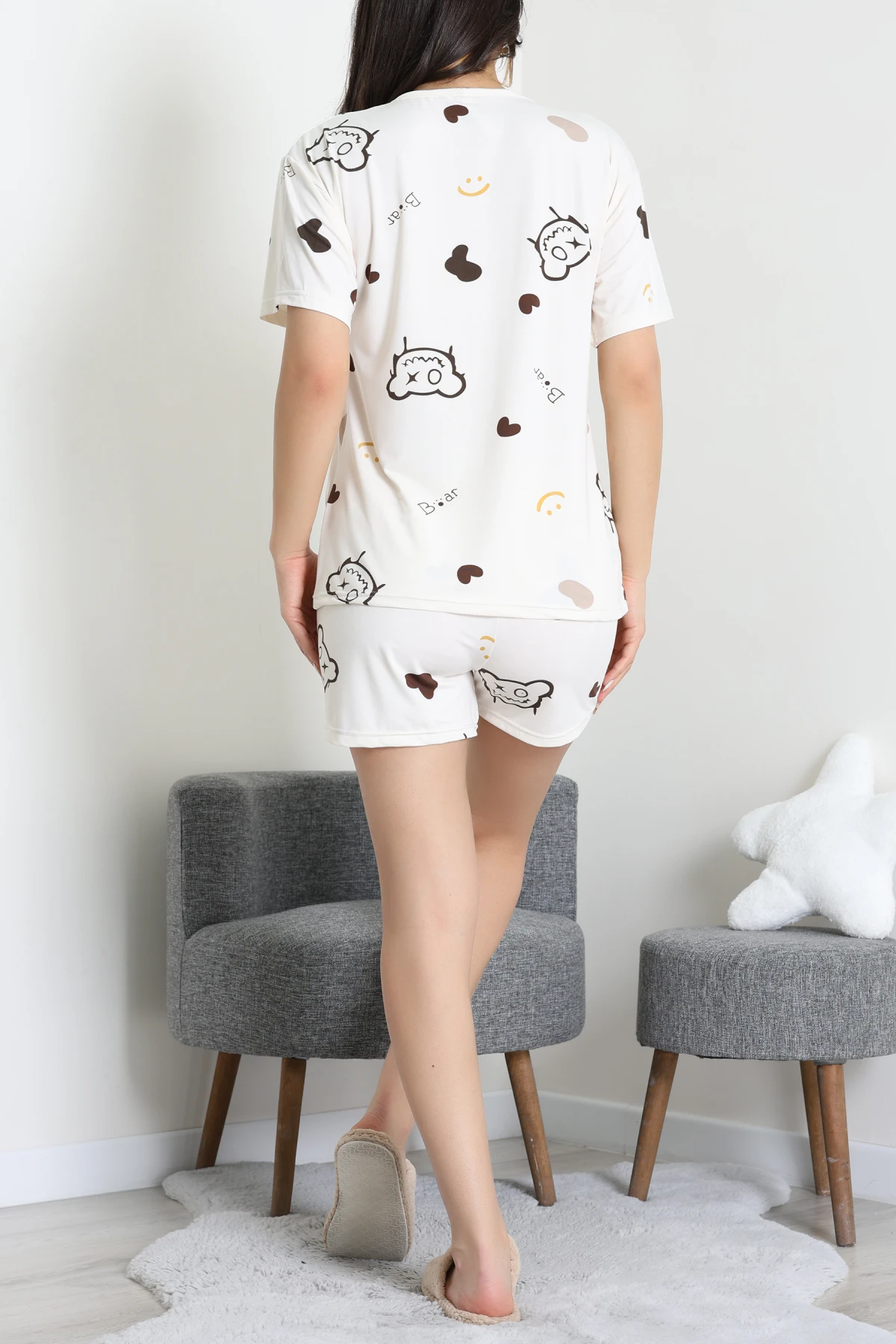 Alt Üst Aynı Şort Takım Beyaz - 793.1287.