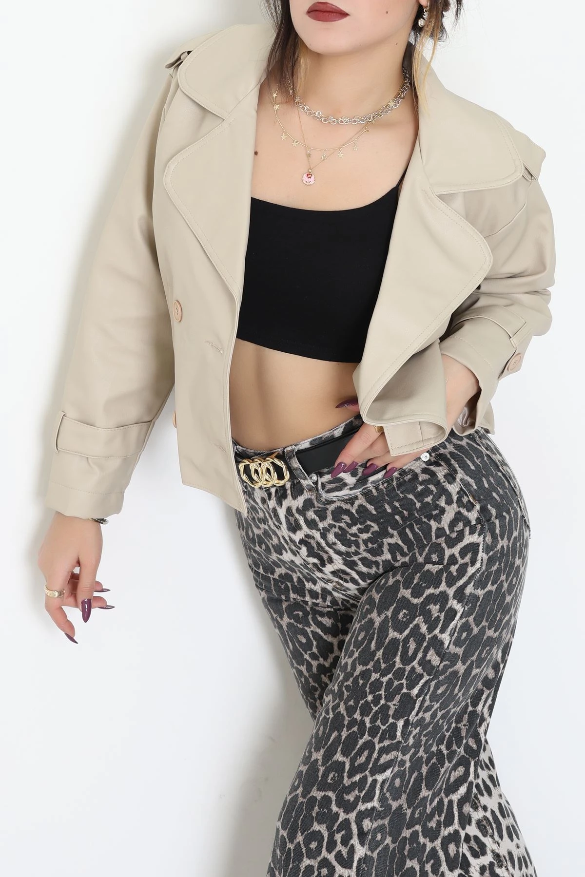 Astarlı Deri Ceket Taş - 8678.179.