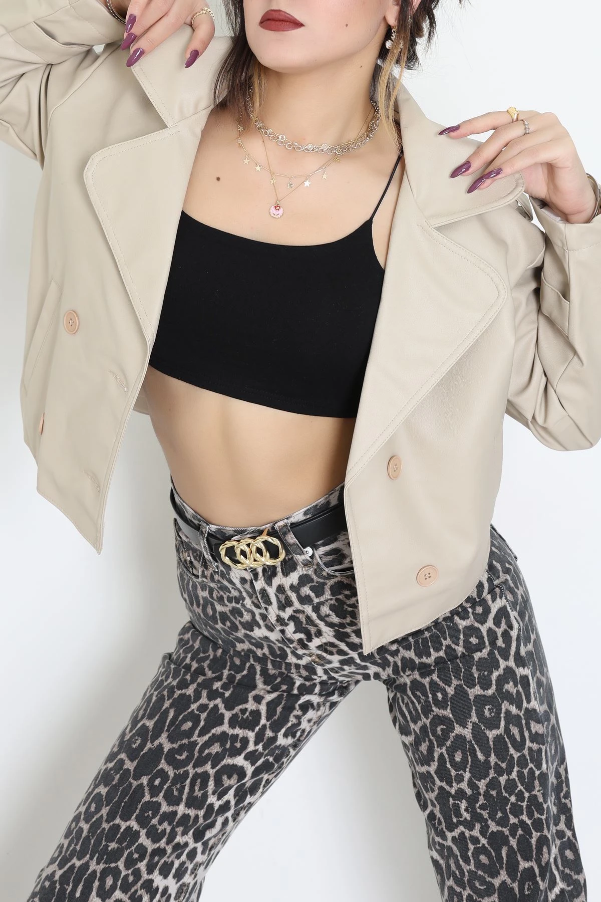 Astarlı Deri Ceket Taş - 8678.179.