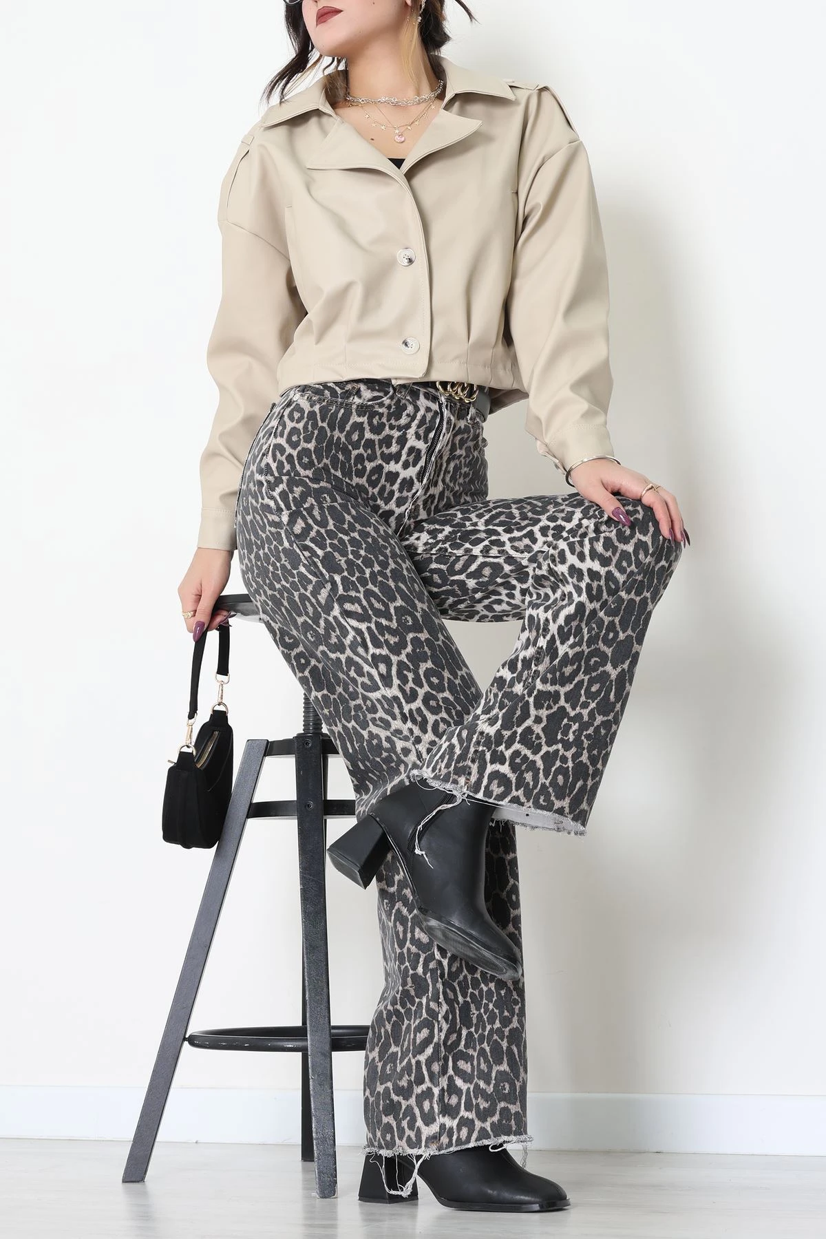 Astarlı Deri Ceket Taş - 8770.179.